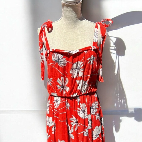 🌻Jason Wu Collective Tie Shoulder Midi Dress Size 14 - Picture 3 of 11